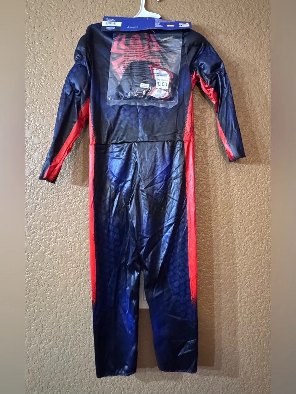 Spiderman Miles Morales Black and Red Kids Muscle Jumpsuit Costume